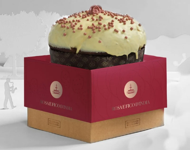 FIASCONARO Panettone Rose & Fico d'India (Rosen & Kaktusfeige) - 1kg