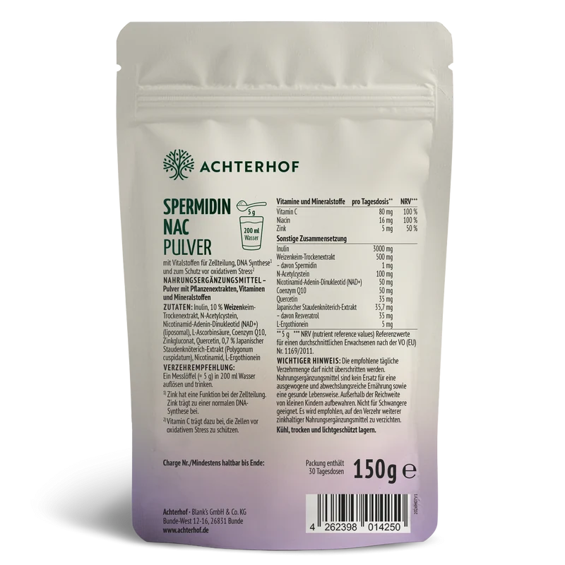Spermidin NAC Pulver (150g)