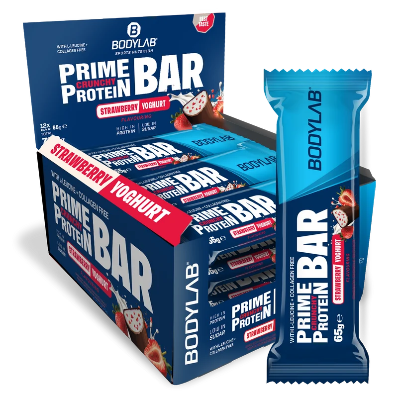Prime Crunchy Protein Bar - 3g Leucin (12x65g)