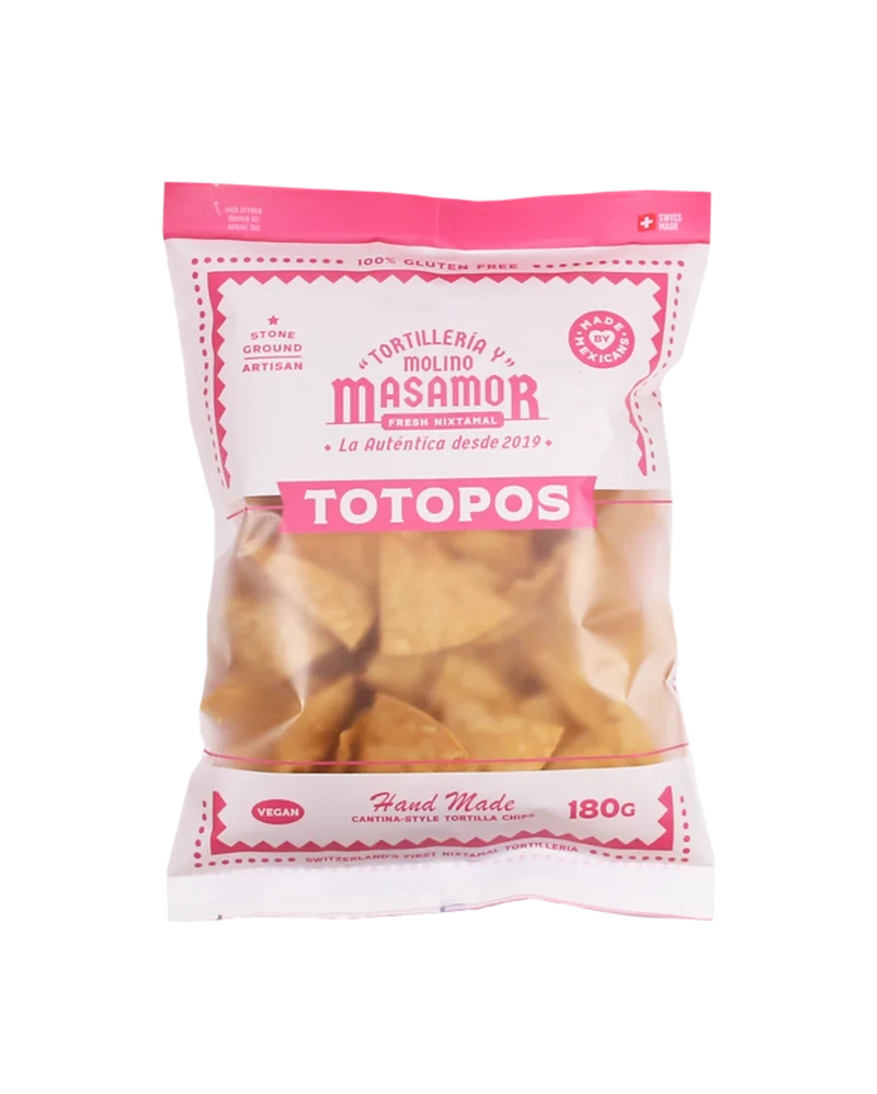 MASAMOR Totopos (Tortilla-Chips) - Gelbe und Blaue Mais - Mexikanische Produkte
