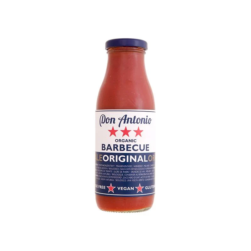 DON ANTONIO BIO BBQ-Saucen - 400g Glutenfrei-Vegan-Laktosefrei