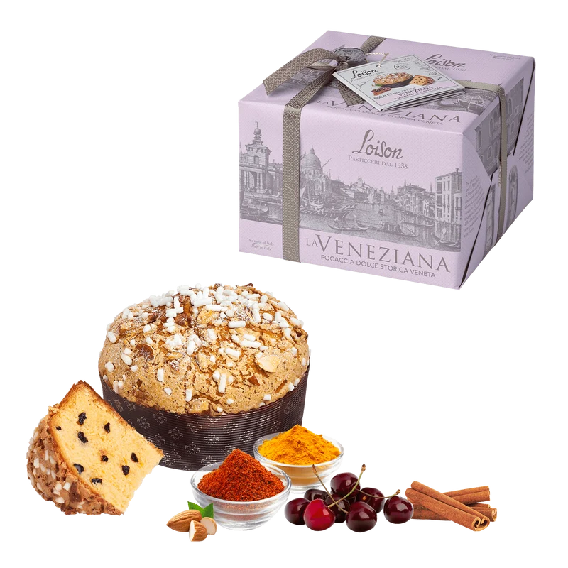 LOISON Veneziana: Classica, Pistachio di Bronte, Amarena e Canella, Mandarino Tardivo di Ciaculli - 550g