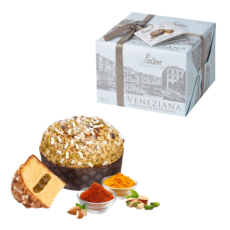 LOISON Veneziana: Classica, Pistachio di Bronte, Amarena e Canella, Mandarino Tardivo di Ciaculli - 550g