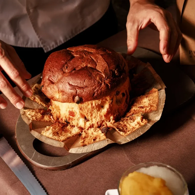 FISCONARO Panettone Classico al "Malvasia delle Lipari Passito D.O.C" mit kandierten Orangen und Rosinen - 500g