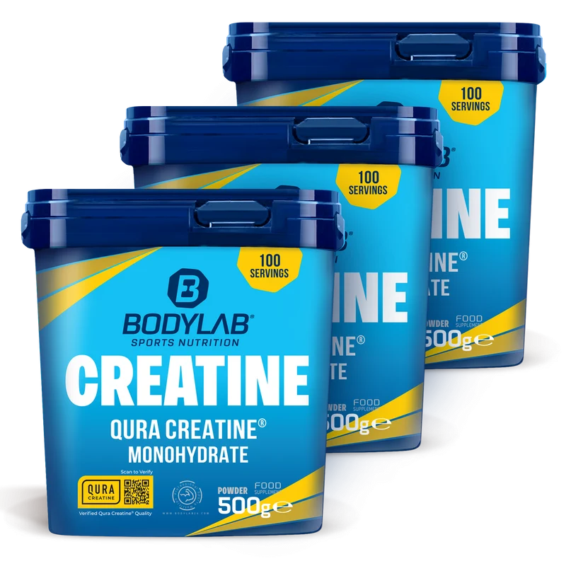 3 x QURA Creatine™ Monohydrate (500g)