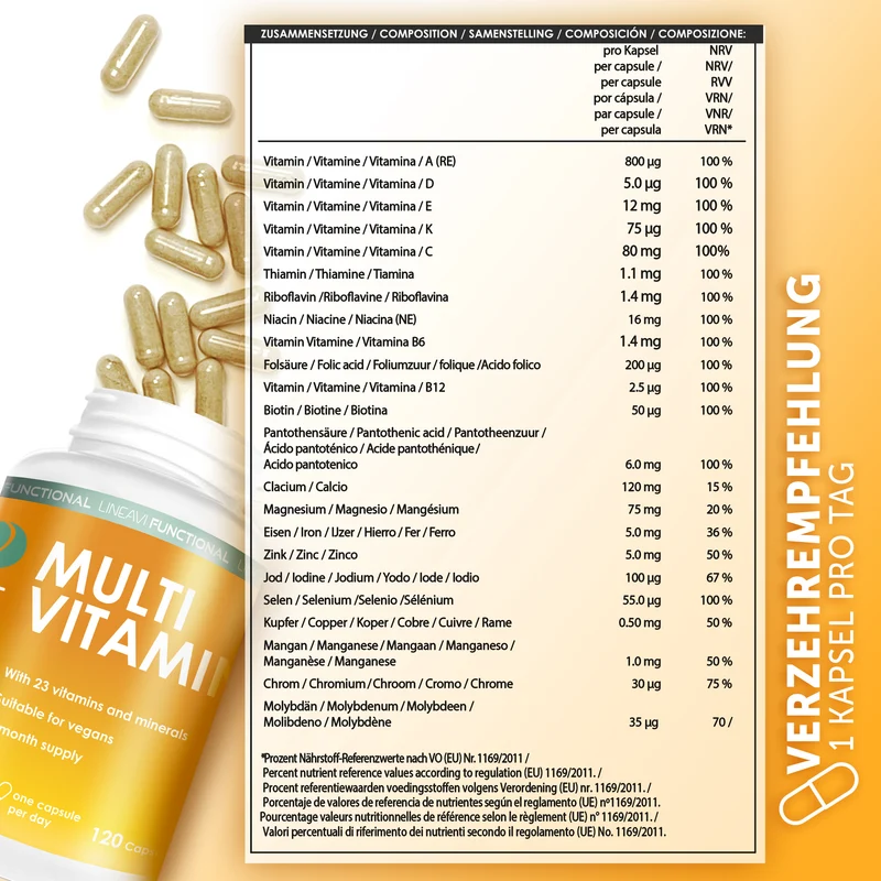 Multivitamin (120 Kapseln)