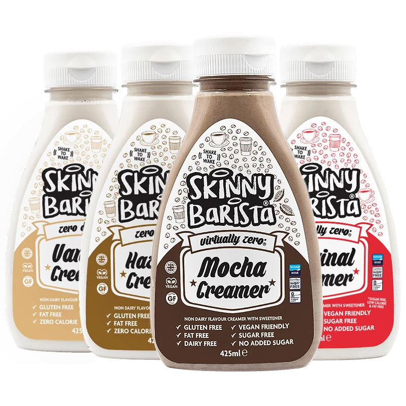 Skinny Food Co Coffee Creamers Bundle Of 4 (Non Dairy Creamer) - 425 ml