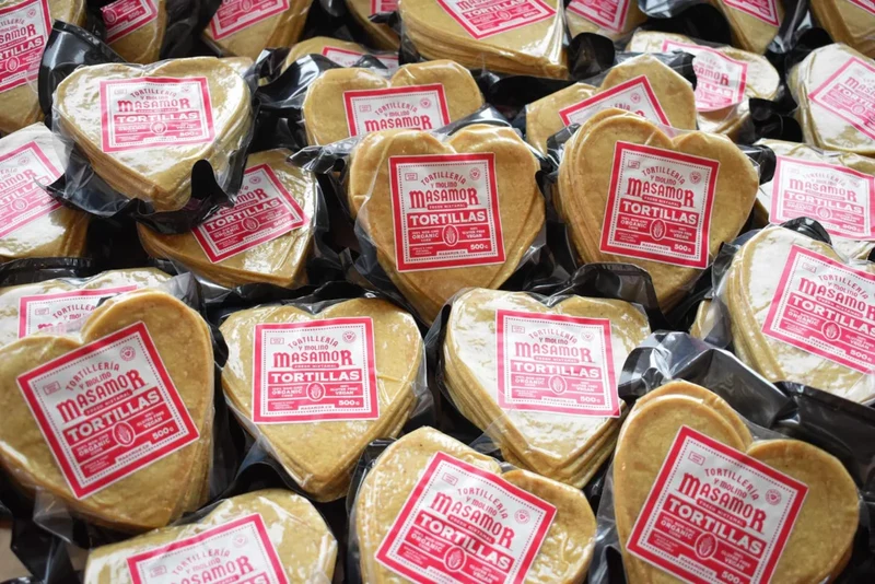 MASAMOR "LOVE" Gelbe Mais-Tortilla 500g -Limitierte Edition- Mexikanische Produkte