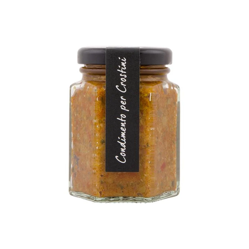 CASINA ROSSA Paté-Variationen: Crostini Mix, Olive Nere, Paté di Aglio Piccante, Funghi al Tartufo - 100g