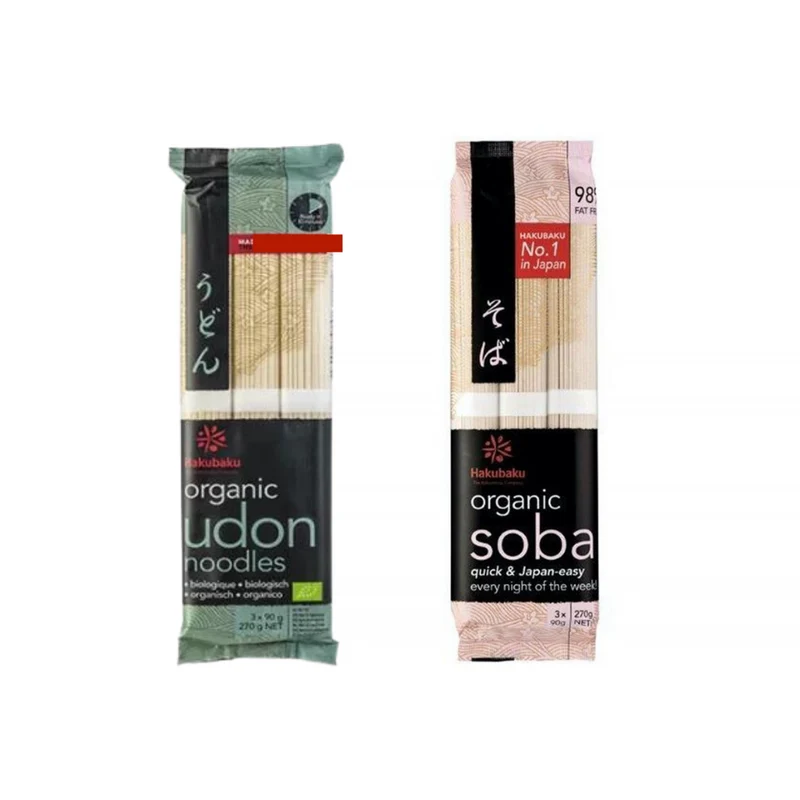 HAKUBAKU Bio Udon und Soba Nudeln - 270g