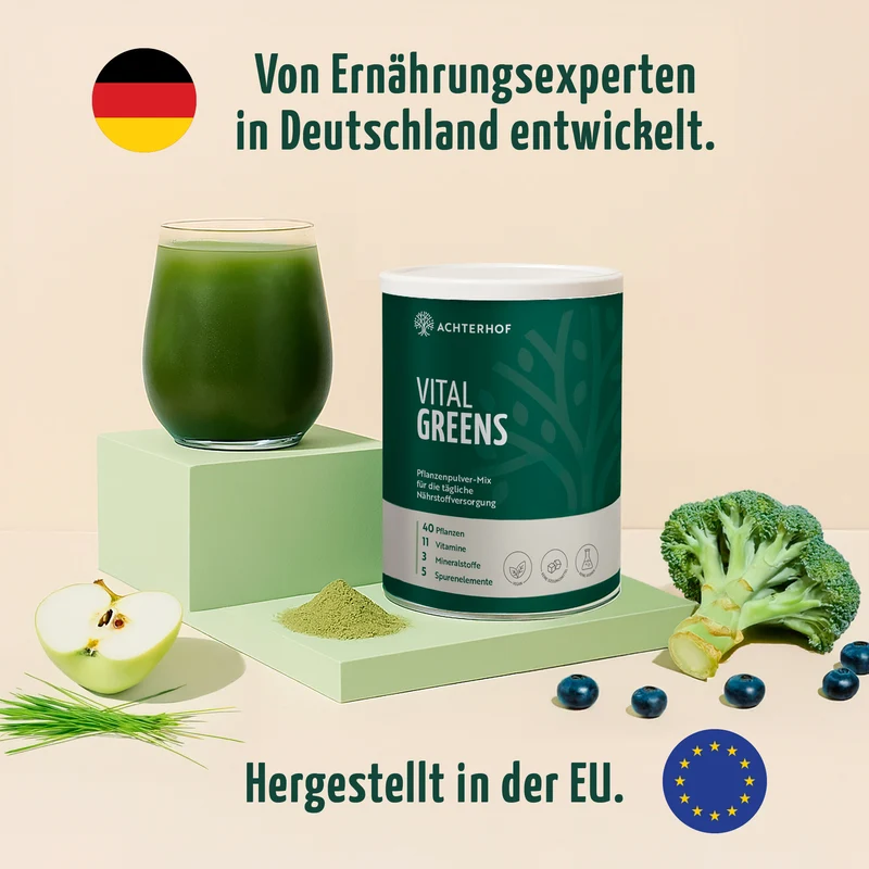 Greens & Glas-Trinkflasche Set
