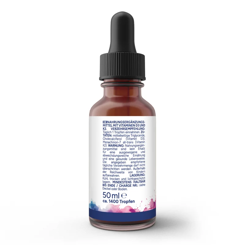 Vitamin D3 + K2 Öl Tropfen (50ml)