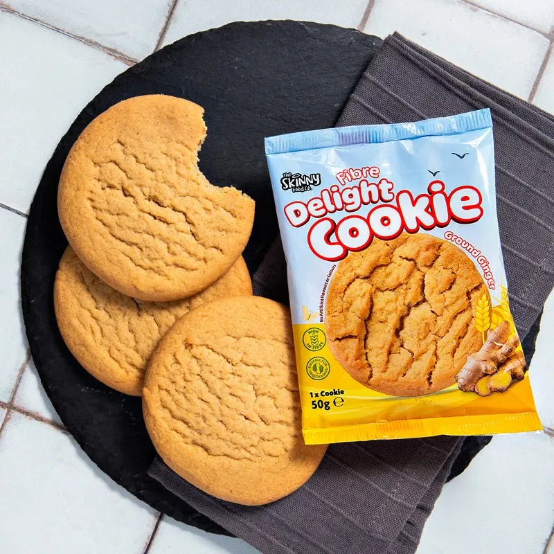 Skinny (HFSS-kompatibel) Ginger Fiber Delight Cookie 50g