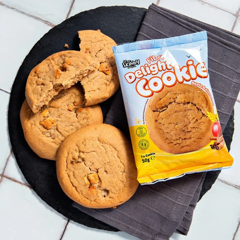 Skinny (HFSS-kompatibel) Æble & Kanel Fiber Delight Cookie 50g