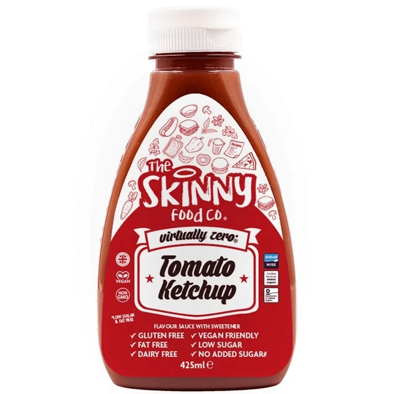 Tomatketchup Næsten Kaloriefri Skinny Sauce - 425 ml