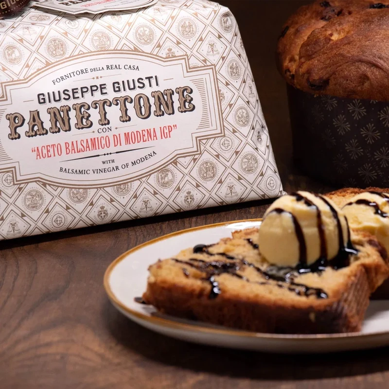 GIUSEPPE GIUSTI Panettone con Crema Aceto Balsamico di Modena IGP - 1kg