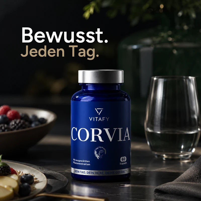 CORVIA - Herz Gefäß Komplex mit schwarzem Knoblauch (60 Kapseln)