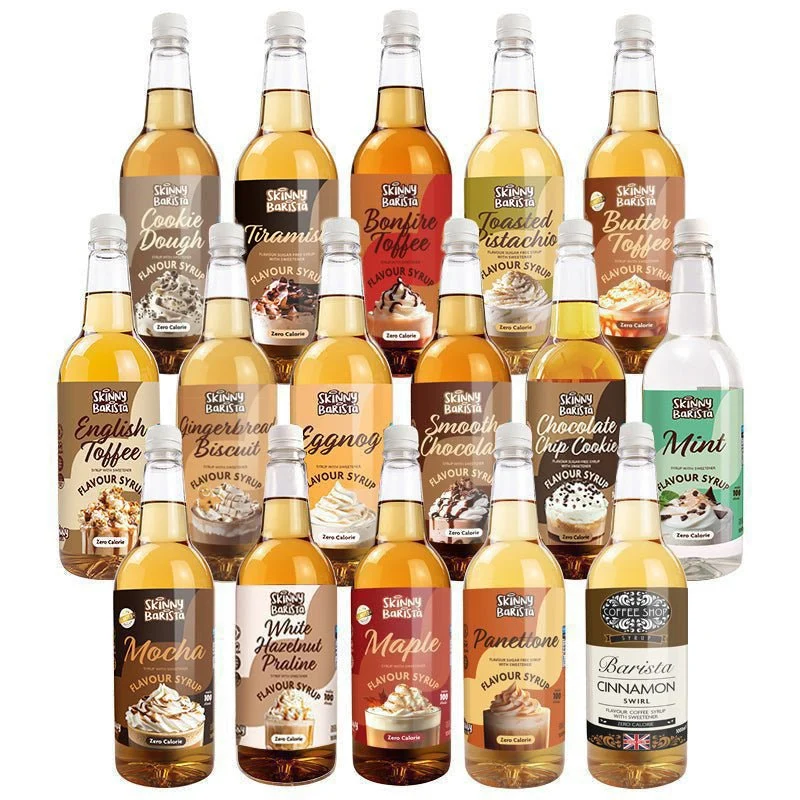 The Skinny Food Co Barista Sirup Megapakke (16 × 1L)