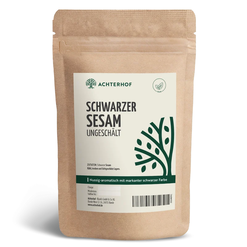 Schwarzer Sesam ungeschält (500g)
