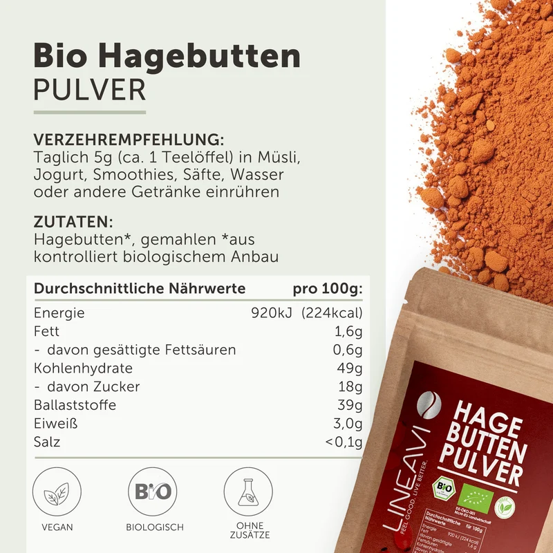 Bio Hagebuttenpulver (500g)