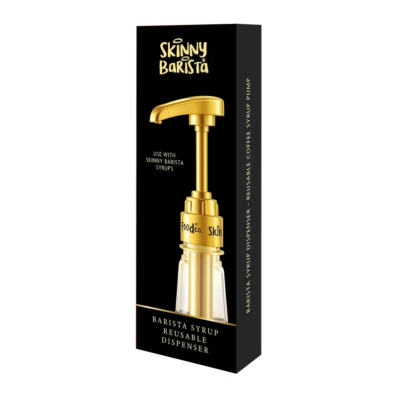 Skinny Barista Gold Sirup Dispenser - Genanvendelig Kaffesiruppumpe