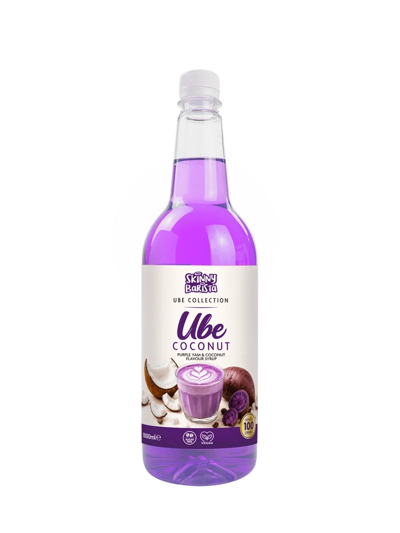 Skinny Barista Ube Kokossirup - Lavkalorie Sukkerfri - 1 Liter