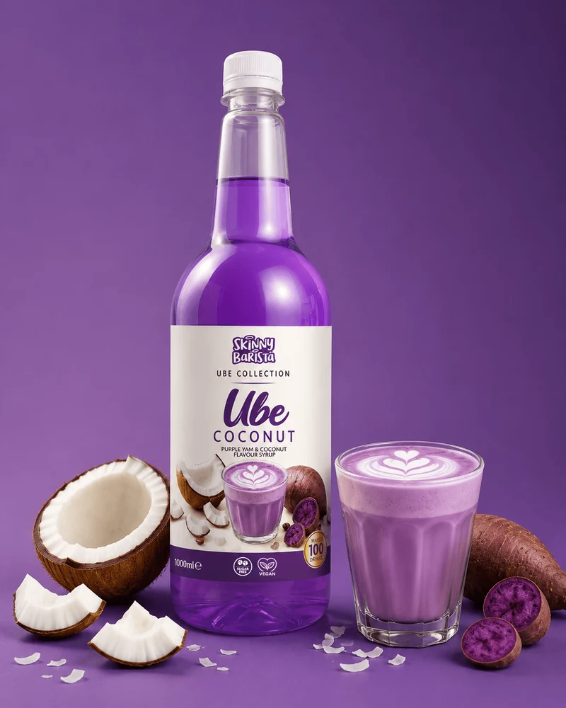 Skinny Barista Ube Kokossirup - Lavkalorie Sukkerfri - 1 Liter