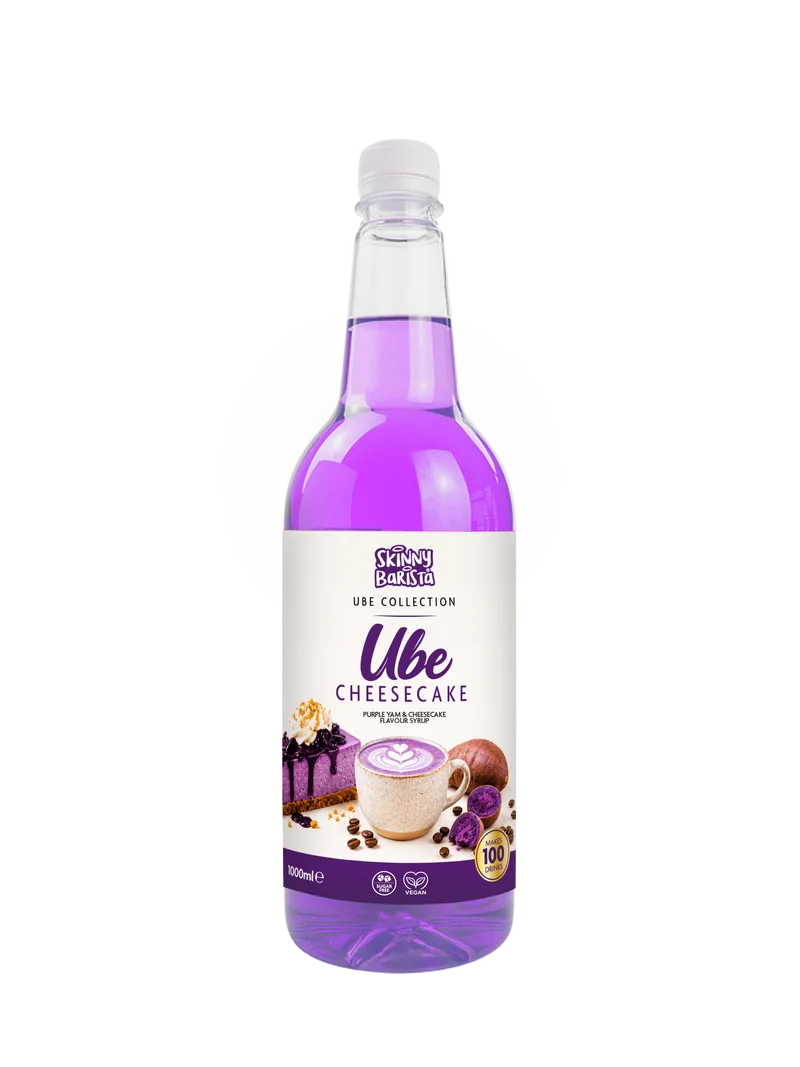 Skinny Barista Ube Cheesecake-smagssirup - Lavkalorie Sukkerfri - 1 liter