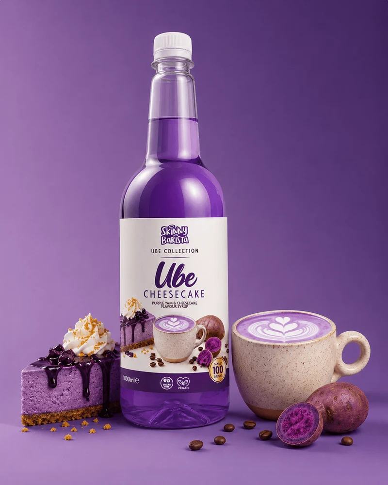 Skinny Barista Ube Cheesecake-smagssirup - Lavkalorie Sukkerfri - 1 liter