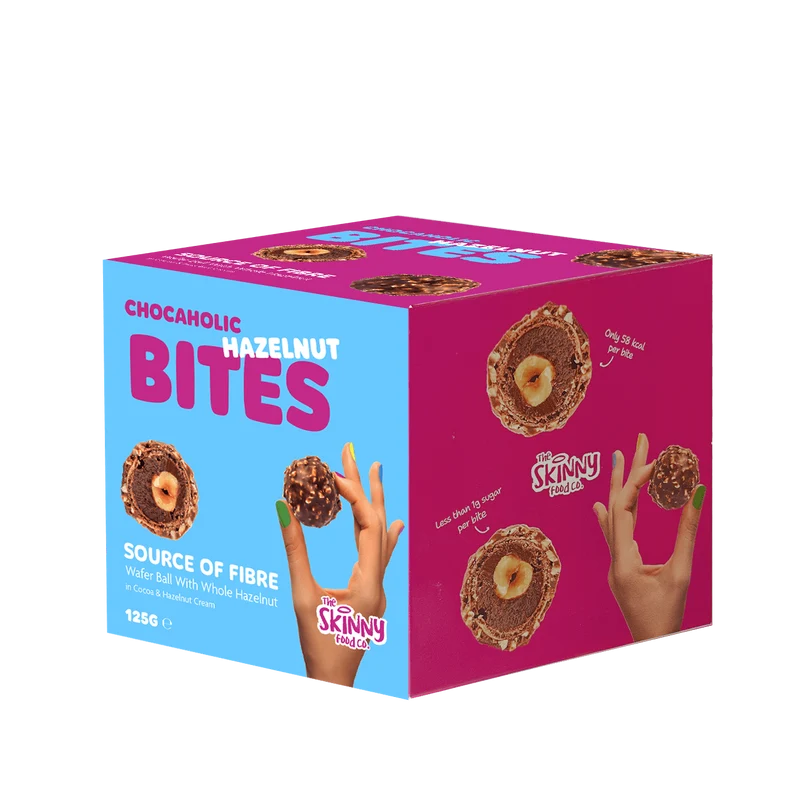 Skinny Chocaholic Hasselnøddebidder 125g