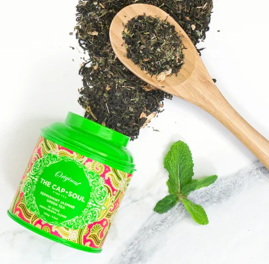 THE CAPSOUL Grüntee mit Pfefferminze und Jasmin - 100g