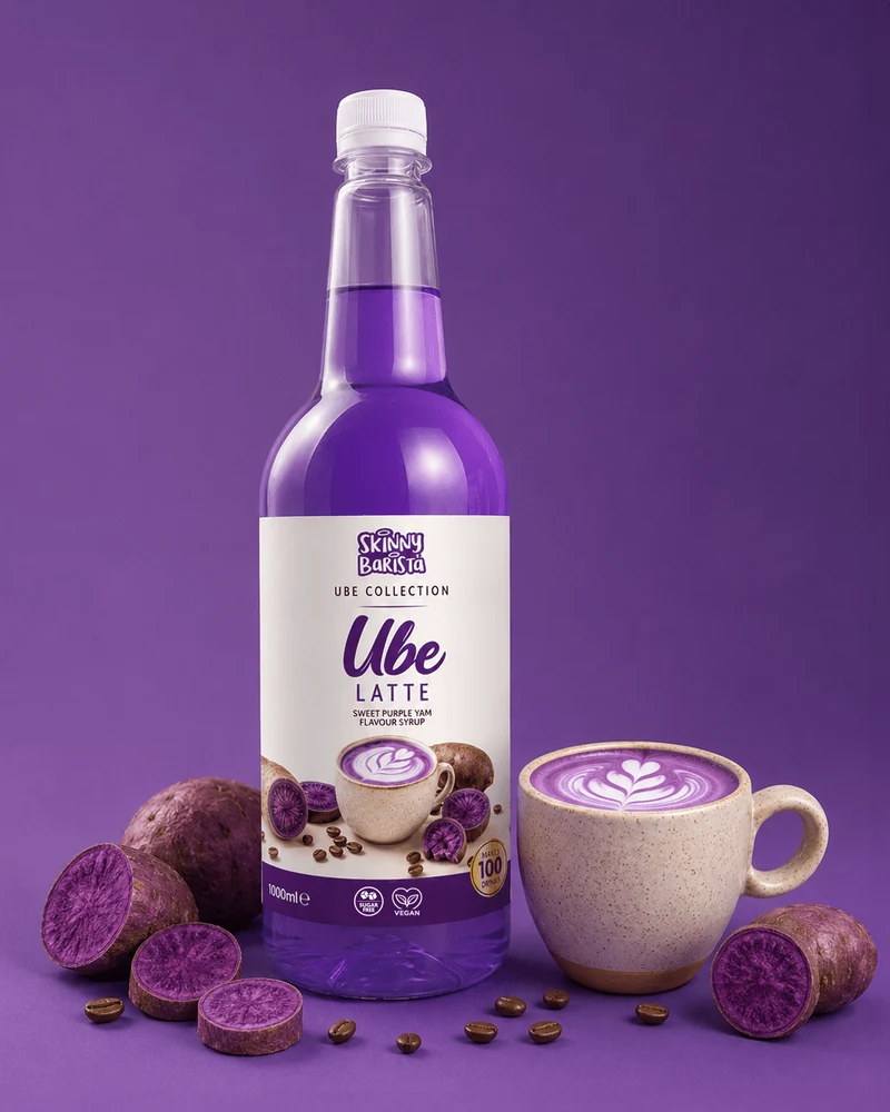 Skinny Barista Ube Latte-smagssirup - Lavkalorie Sukkerfri - 1 liter