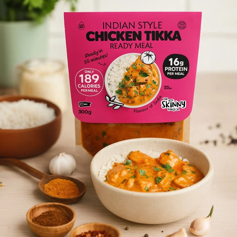 20 x Skinny Indian Chicken Tikka 189 kalorier færdigret - 300 g