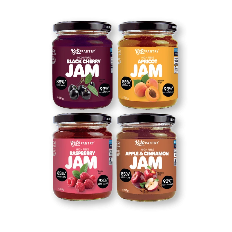Keto Pantry Gourmet Jam Kollektion 4 x 215 g