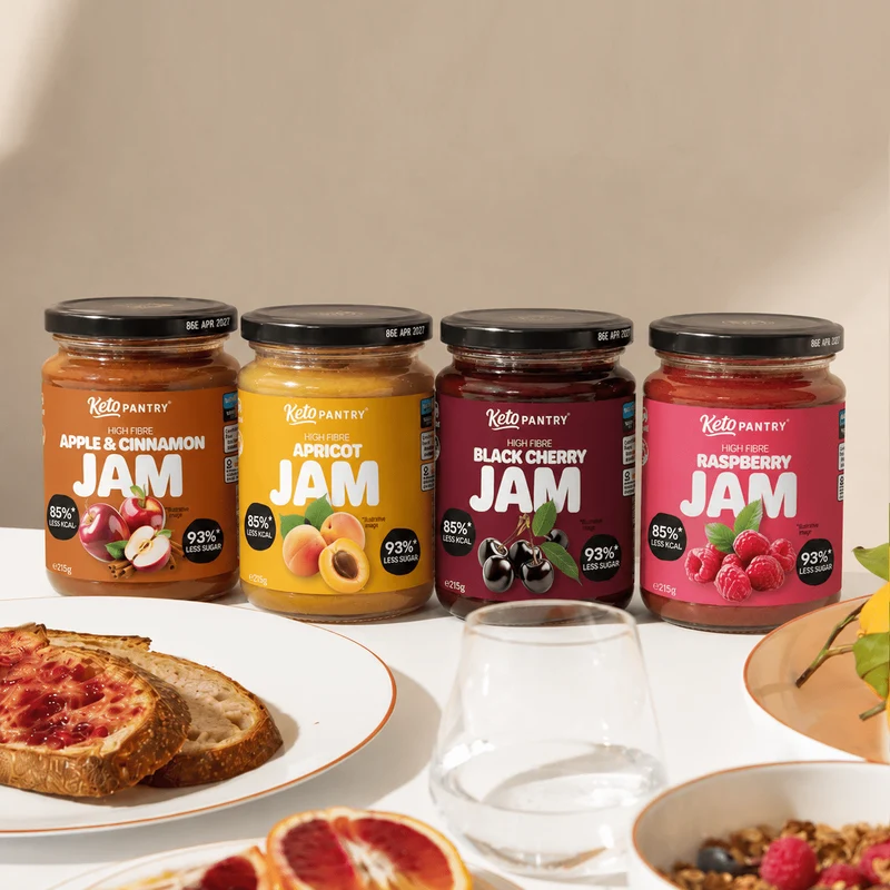 Keto Pantry Gourmet Jam Kollektion 4 x 215 g
