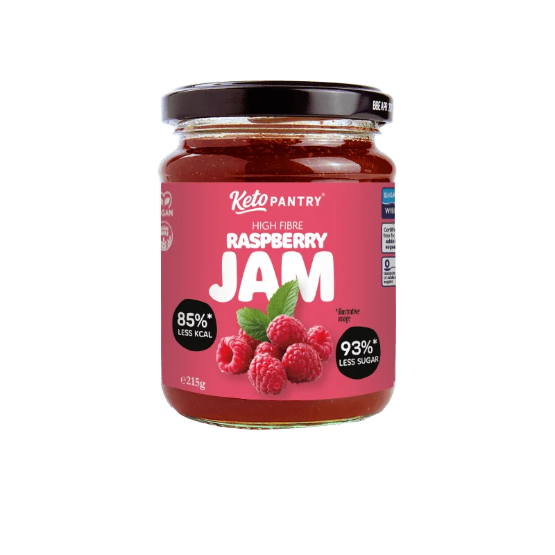 Keto Pantry Hindbærmarmelade med lavt sukkerindhold - 215 g