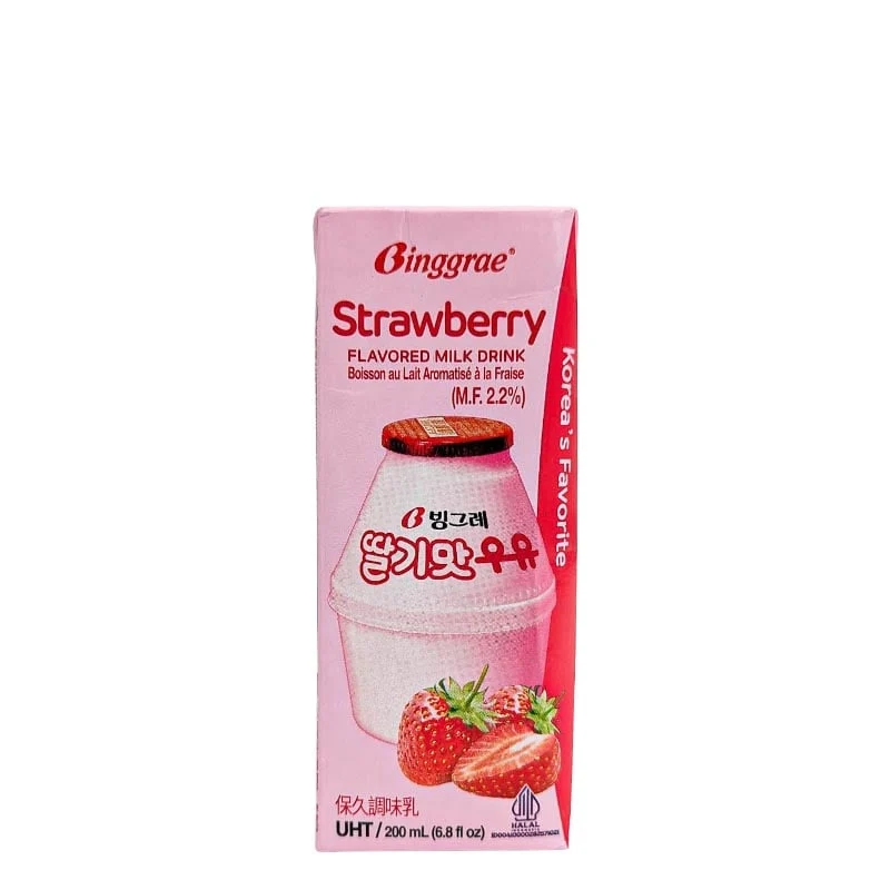 Binggrae Erdbeermilch 200ml