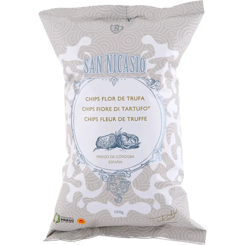 SAN NICASIO Kartoffelchips – Pfeffer - Himalaya Salz -Trüffel -Paprika de la Vera