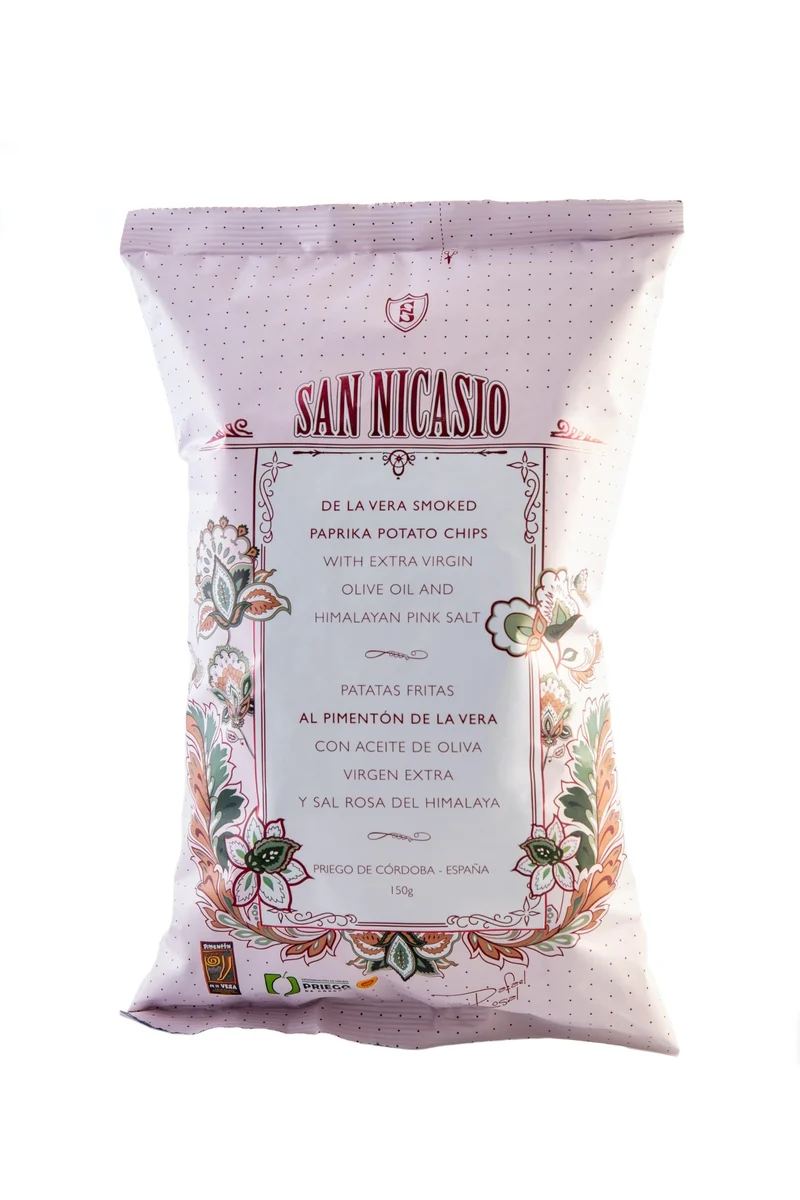 SAN NICASIO Kartoffelchips – Pfeffer - Himalaya Salz -Trüffel -Paprika de la Vera
