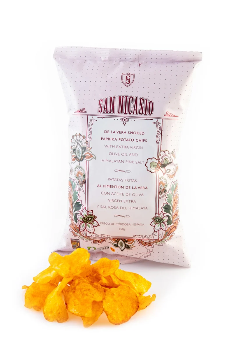 SAN NICASIO Kartoffelchips – Pfeffer - Himalaya Salz -Trüffel -Paprika de la Vera