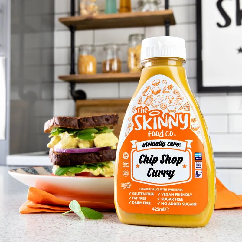 Case Chip Shop Curry Virtually Zero© Calorie Skinny Sauce - 425 ml x 6 enheder