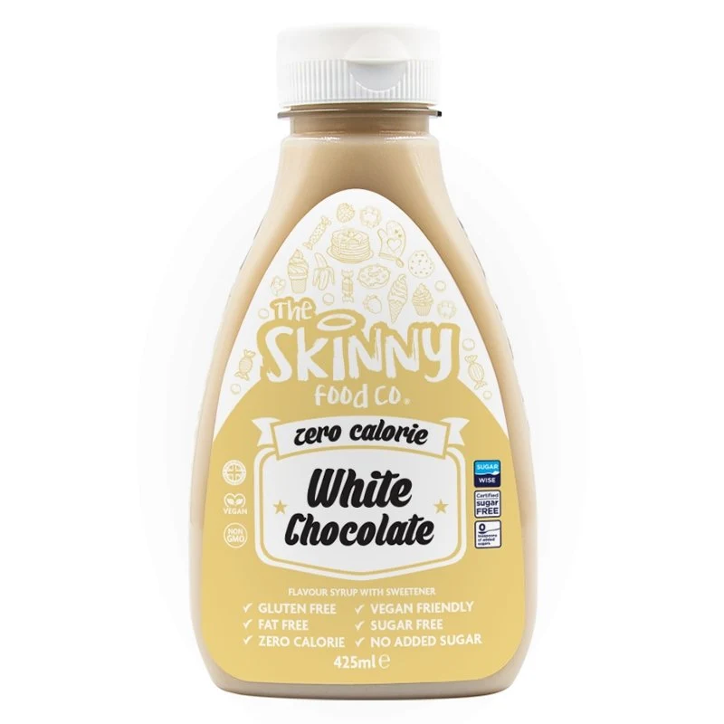 Hvid chokolade Zero Calorie Sukkerfri Skinny Sirup - 425ml