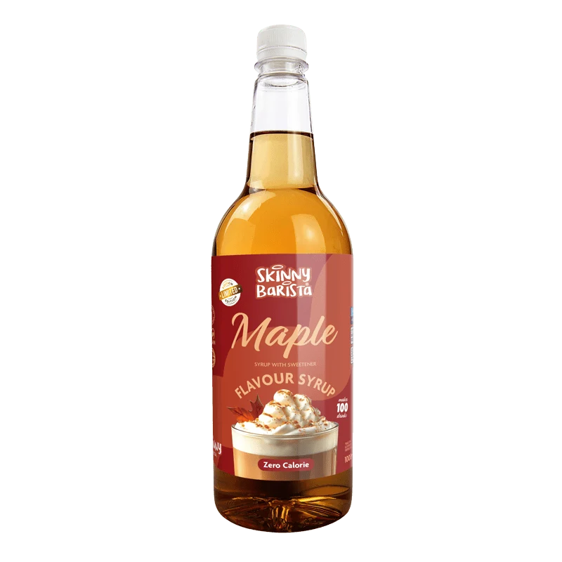 Skinny Barista ahornsirup - Kaloriefri, sukkerfri Skinny Coffee - 1 liter (begrænset oplag)