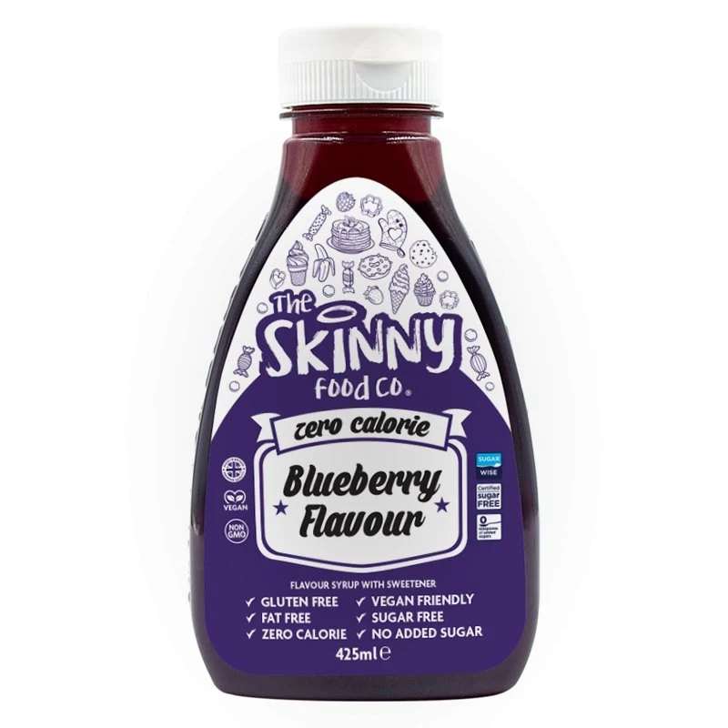 Blåbærsirup - Zero Calorie Sukkerfri Skinny Sirup - 425ml