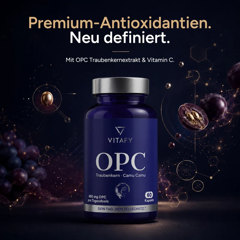 OPC Traubenkernextrakt + Vitamin C (60 Kapseln)