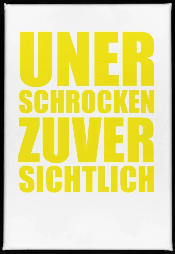 Magnet "Unerschrocken zuversichtlich"