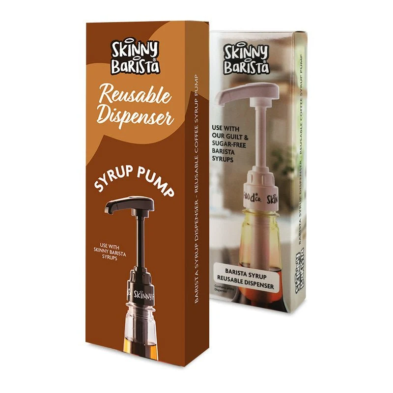 Tynd Barista sirupdispenser - Genanvendelig kaffesiruppumpe (hvid eller sort)