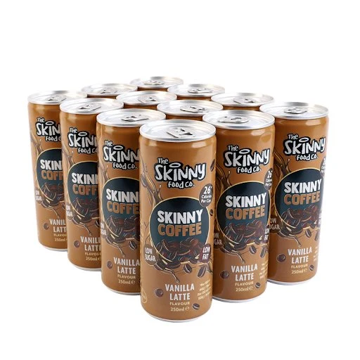 Skinny Coffee Case 250ml x 12 dåser - (3 smagsvarianter tilgængelige)