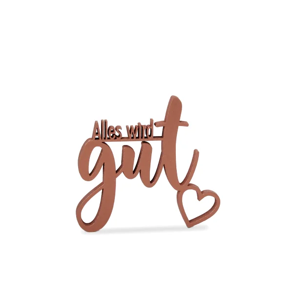 Holz-Schriftzug "Alles wird gut"
