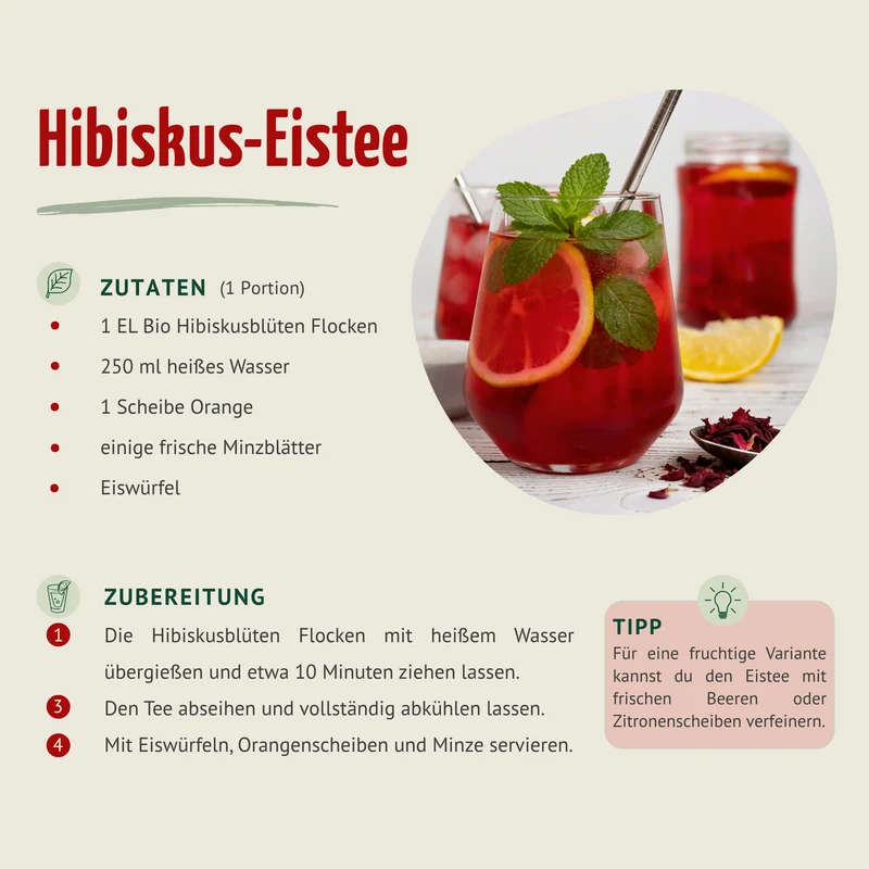 Bio Hibiskusblüten Flocken (100g)